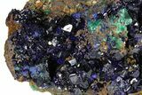 Large Azurite Crystals with Malachite - Laos #179668-1